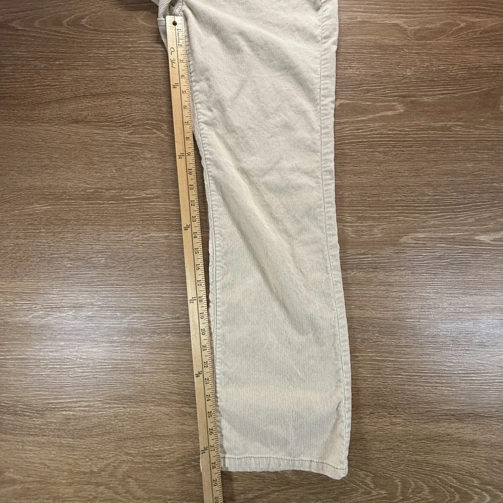 Polo Jeans Co Ralph Lauren Pants Women's 8x30 Beige Corduroy Stretch Classic - Picture 7 of 9